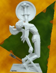 Γυψινο πρόπλασμα αγάλματος Μπαμπης Νεονάκης Γλύπτης